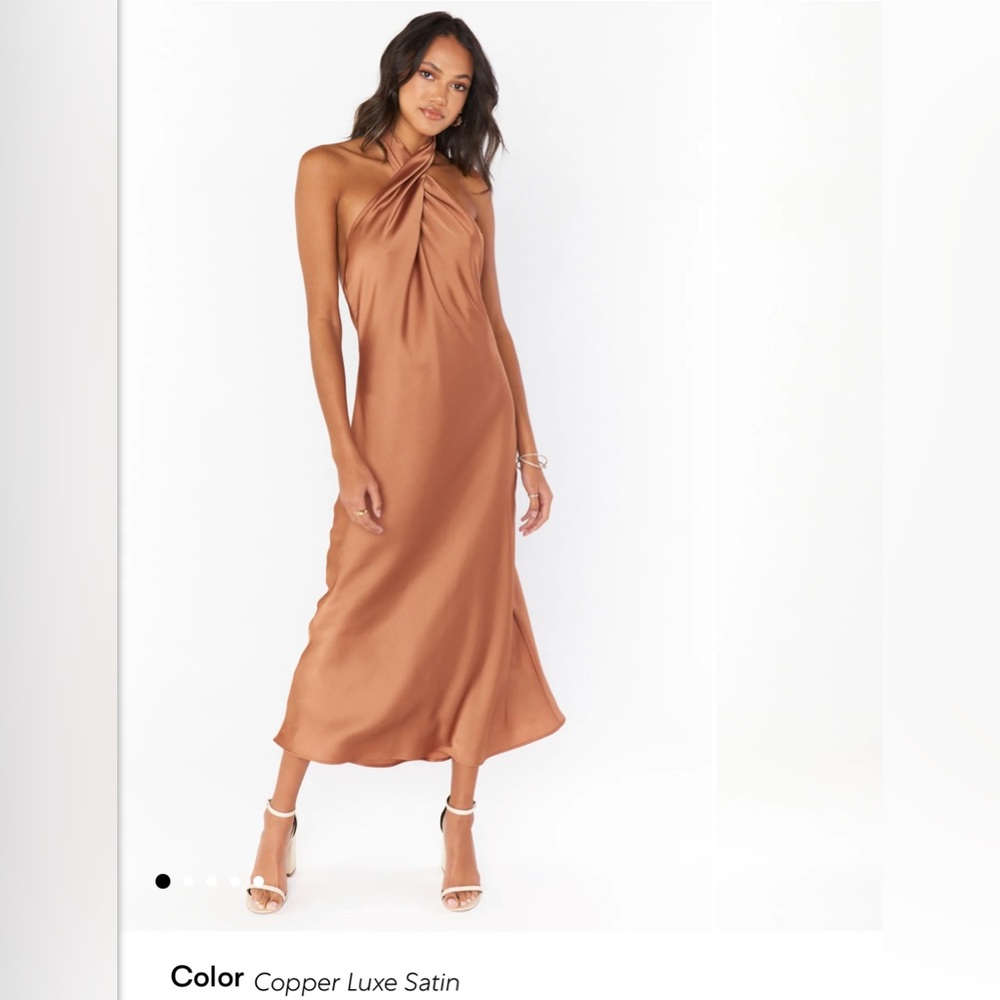 Show Me Your Mumu Jasmine Halter Midi Dress